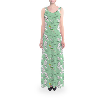 Flared Maxi Dress - Drawing Tinkerbell