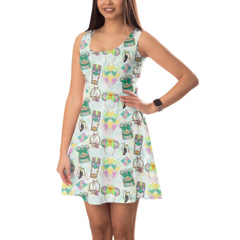 Sleeveless Flared Dress - Main Attraction Enchanted Tiki Room