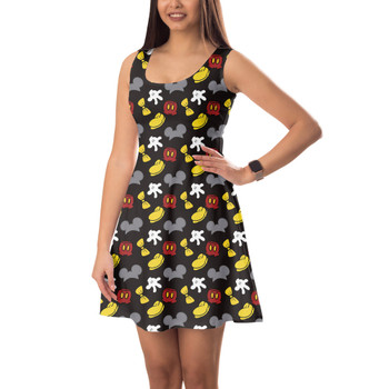 Sleeveless Flared Dress - Dress Like Mickey