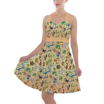 Halter Vintage Style Dress - Disney Sidekicks