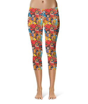 Sport Capri Leggings - The Incredibles Sketched