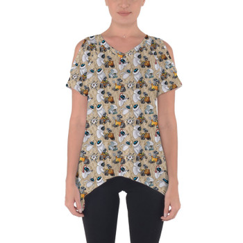 Cold Shoulder Tunic Top - Wall-E & Eve Sketched