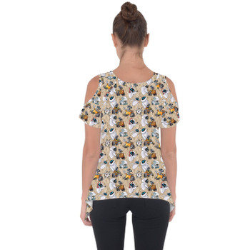 Cold Shoulder Tunic Top - Wall-E & Eve Sketched