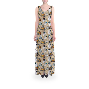 Flared Maxi Dress - Wall-E & Eve Sketched