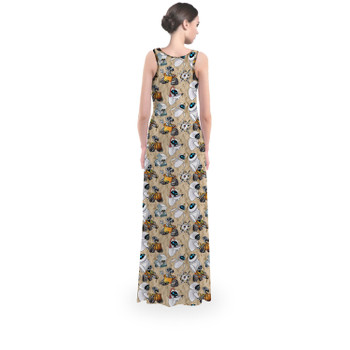 Flared Maxi Dress - Wall-E & Eve Sketched