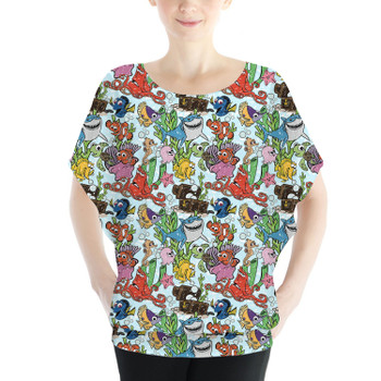 Batwing Chiffon Top - Fish Are Friends Nemo Inspired