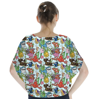 Batwing Chiffon Top - Fish Are Friends Nemo Inspired