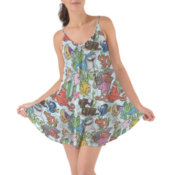 Beach Cover Up Dress - Fish Are Friends Nemo Inspired
