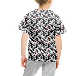 Youth Cotton Blend T-Shirt - Many Faces of Mickey Mouse