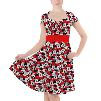 Sweetheart Midi Dress - Many Faces of Minnie Mouse