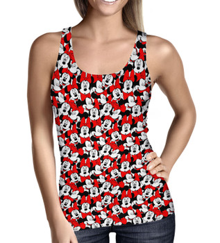 Women's Tank Top - Many Faces of Mickey Mouse - Rainbow Rules