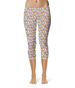 Sport Capri Leggings - Many Faces of Daisy Duck