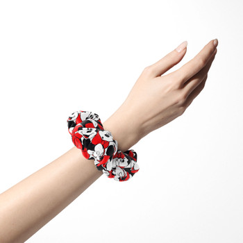 Velvet Scrunchie - Many Faces of Minnie Mouse