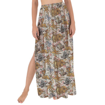 Maxi Sarong Skirt - Bambi Sketched