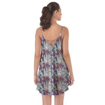Beach Cover Up Dress - Frozen Sketched