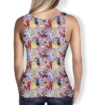 Women's Tank Top - Beauty And The Beast Sketched