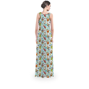 Flared Maxi Dress - Seven Dwarfs Sketched