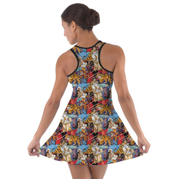 Cotton Racerback Dress - Aladdin Sketched