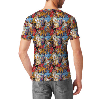 Men's Cotton Blend T-Shirt - Aladdin Sketched