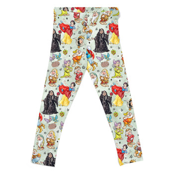 Girls' Leggings - Snow White And The Seven Dwarfs Sketched