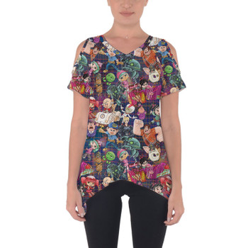 Cold Shoulder Tunic Top - Wreck It Ralph Sketched