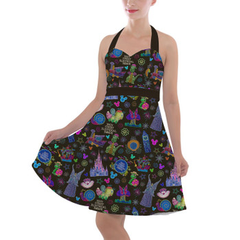 Halter Vintage Style Dress - Main Street Electrical Parade