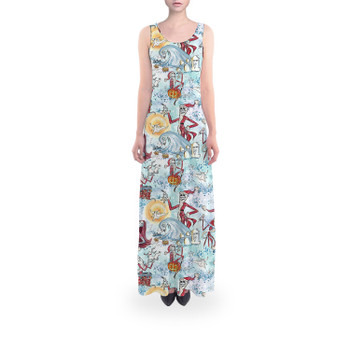 Flared Maxi Dress - Santa Jack with Sally & Zero