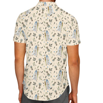 Men's Button Down Short Sleeve Shirt - The Corpse Bride