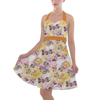 Halter Vintage Style Dress - Minnie's Halloween Fun