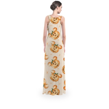 Flared Maxi Dress - Happy Mouse Pumpkins