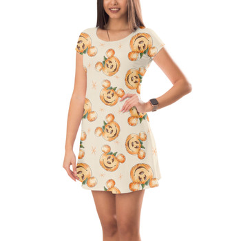 Short Sleeve Dress - Happy Mouse Pumpkins
