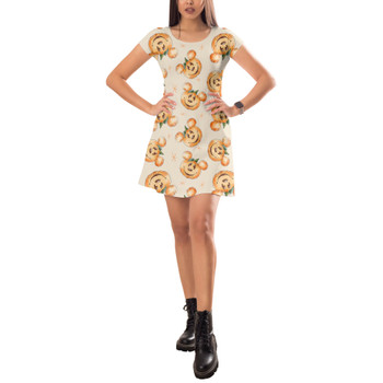 Short Sleeve Dress - Happy Mouse Pumpkins