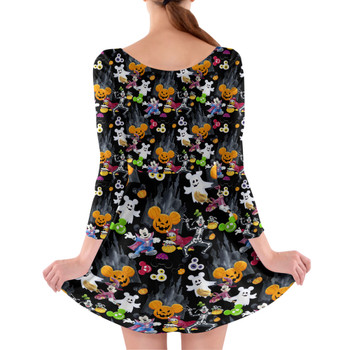 Longsleeve Skater Dress - Mickey & The Gang Trick or Treat