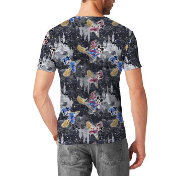 Men's Sport Mesh T-Shirt - Watercolor Halloween Mickey & Minnie