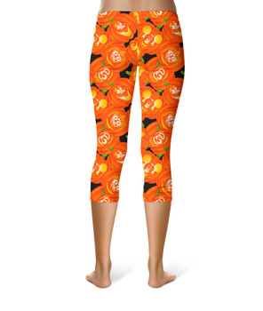 Sport Capri Leggings - Disney Carved Pumpkins