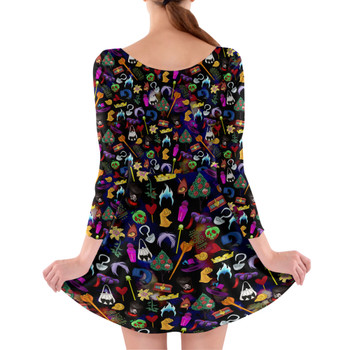 Longsleeve Skater Dress - Disney Villain Icons