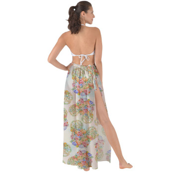 Maxi Sarong Skirt - Floral Pumpkin Mouse Ears