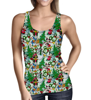 Women's Tank Top - Mickey & Friends Christmas Decorations