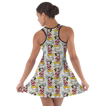 Cotton Racerback Dress - Santa Mickey Mouse