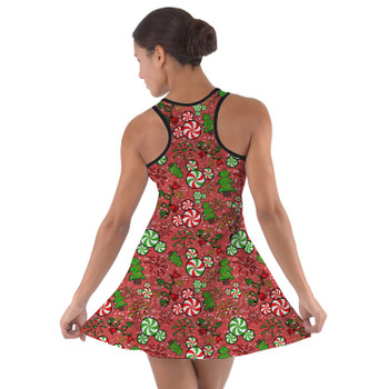 Cotton Racerback Dress - Christmas Sketched Mouse Ears