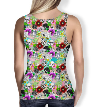 Women's Tank Top - Sketched Floral Star Wars