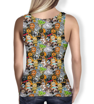 Women's Tank Top - Sketched Cute Star Wars Characters