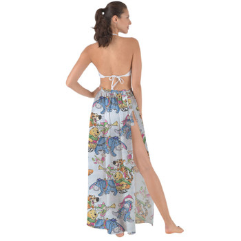 Maxi Sarong Skirt - A Pooh Bear Christmas