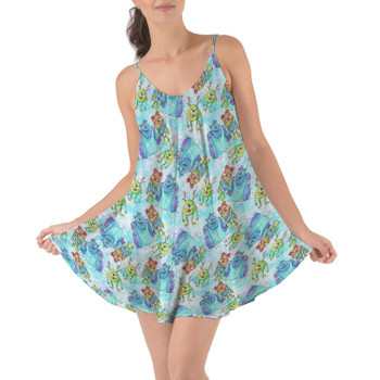 Beach Cover Up Dress - A Monsters Inc Christmas