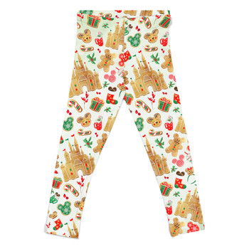 Girls' Leggings - Cinderella Castle Gingerbread Cookies