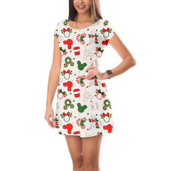 Short Sleeve Dress - Christmas Snacks 'n Ears