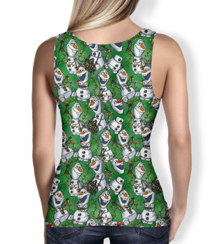 Women's Tank Top - Sketched Olaf Christmas