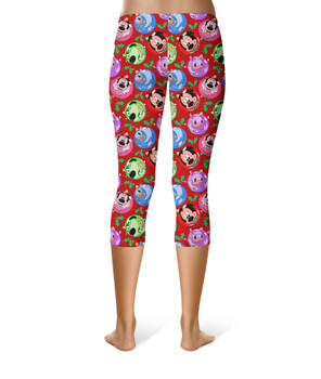 Sport Capri Leggings - Funny Mouse Ornament Reflections