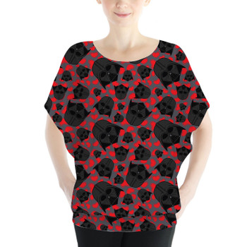 Batwing Chiffon Top - Vader Valentine