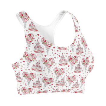 Sports Bra - Valentine Disney Castle